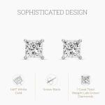 14KT White Gold Lab-Grown Diamond Stud Earrings