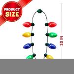 LED Christmas Light Up Bulb Necklaces - 18 Packs