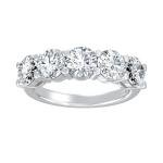 14K White Gold Lab Grown Diamond Anniversary Band