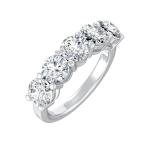 14K White Gold Lab Grown Diamond Anniversary Band
