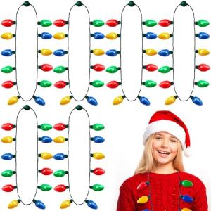 Christmas Light-Up Necklace with 12 LED Bulbs