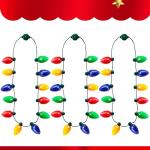 Christmas Light-Up Necklace with 12 LED Bulbs