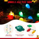Christmas Light-Up Necklace with 12 LED Bulbs