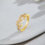 Infinity Heart Anchor Promise Ring with Diamond