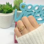 Infinity Heart Anchor Promise Ring with Diamond