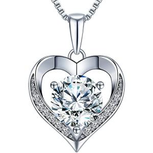 Heart Pendant Necklace with 'I LOVE YOU' Engraving