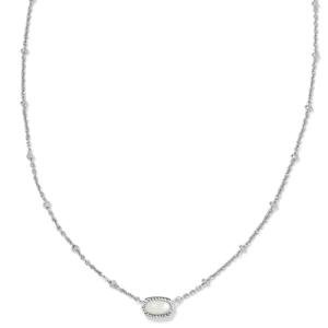 Kendra Scott Mini Elisa Pendant Necklace in Ivory