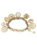 Anne Klein Crystal Charm Bracelet Watch for Women