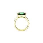 Swarovski Green Rectangular Cocktail Ring, Size 7