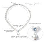 Elegant Pearl Necklace with Gold Plated Silver