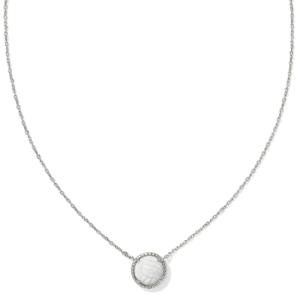 Kendra Scott Mother-of-Pearl Volleyball Pendant Necklace