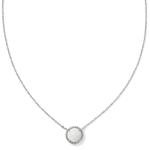 Kendra Scott Mother-of-Pearl Volleyball Pendant Necklace