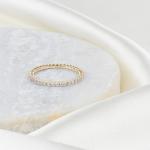 Lab Grown Diamond Eternity Band in Yellow Gold