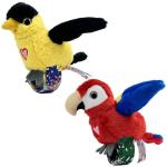 Bird Plush Toy Birds - Oriole & Red Parrot