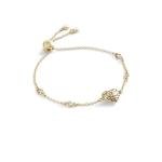 COACH Women's Quilted Heart Slider Bracelet