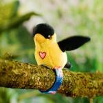 Bird Plush Toy Birds - Oriole & Red Parrot