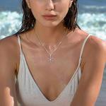 EUDORA Sterling Silver Snowflake Pendant Necklace