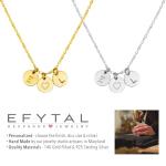 Personalized Initial Necklaces in Gold or Silver