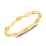 14K Solid Gold Women's Wedding Band - Stylish Design