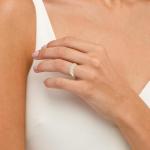 Round Lab Grown Diamond Stackable Ring in Gold