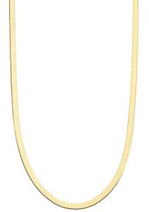 Miabella 18Kt Gold Plated Herringbone Chain Necklace