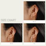 Elegant Lab-Grown Diamond Hoop Earrings in Gold