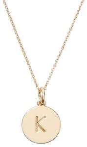 Kate Spade Initial Pendant in K Gold