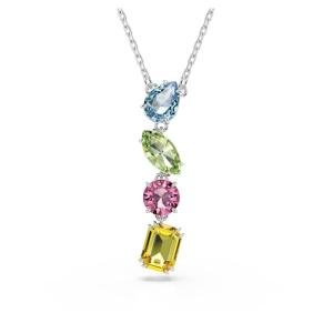Swarovski Gema Y Pendant with Multicolored Stones