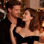 Rose Heart Initial A Necklace for Women