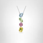 Swarovski Gema Y Pendant with Multicolored Stones