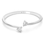 Swarovski Heart-Shaped Crystal Bangle Bracelet