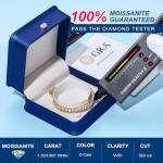 Adjustable Moissanite Tennis Bracelet in Yellow Gold