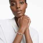 Swarovski Heart-Shaped Crystal Bangle Bracelet