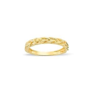 14K Solid Gold Stackable Ring for Women, Size 9