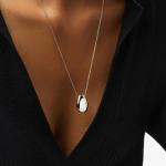 Ana Luisa Gold & Silver Pebble Pendant Necklace