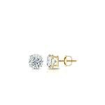 Lab Grown Diamond Stud Earrings in 14k Yellow Gold