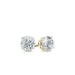 Lab Grown Diamond Stud Earrings in 14k Yellow Gold