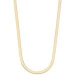 Miabella 18Kt Gold Plated Herringbone Chain Necklace