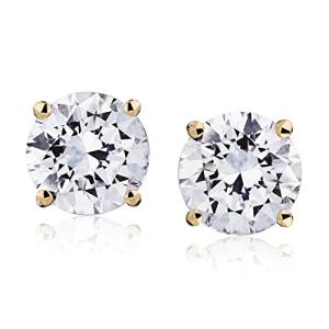 Lab Grown Diamond Solitaire Stud Earrings, 1-12 Carat