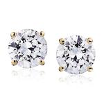 Lab Grown Diamond Solitaire Stud Earrings, 1-12 Carat