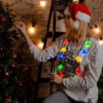 12PCS LED Christmas Necklace for Holidays and Parties