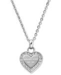 Michael Kors Silver Heart Pendant Necklace for Women
