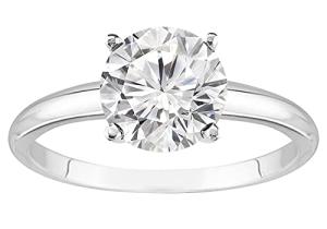 Lab Grown Diamond Engagement Ring in White Gold