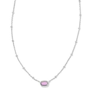 Kendra Scott Mini Elisa Fuchsia Pendant Necklace