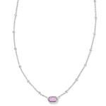 Kendra Scott Mini Elisa Fuchsia Pendant Necklace