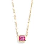 Pink Birthstone Pendant Necklace by BaubleBar
