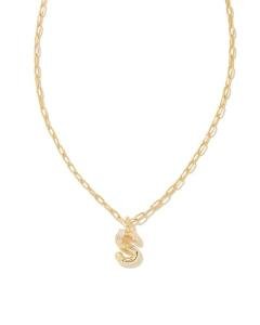 Kendra Scott Gold-Plated Letter S Pendant Necklace