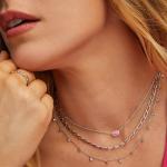 Kendra Scott Mini Elisa Fuchsia Pendant Necklace