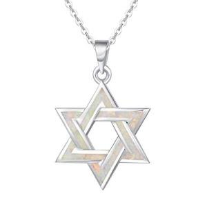 FANCIME Star of David Necklace in Sterling Silver