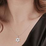 FANCIME Star of David Necklace in Sterling Silver